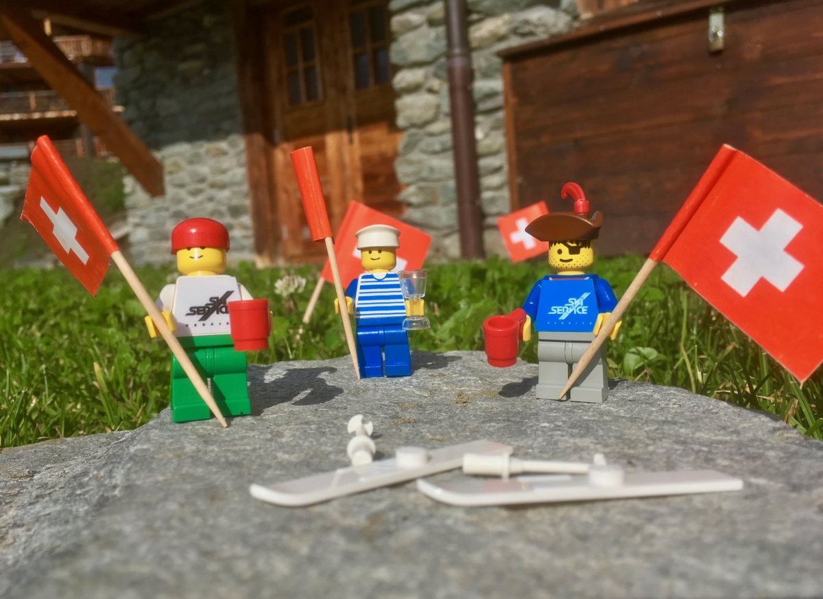 Swiss national day Verbier Lego