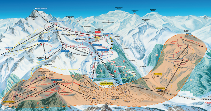 Bruson and Savoleyres Ski Area