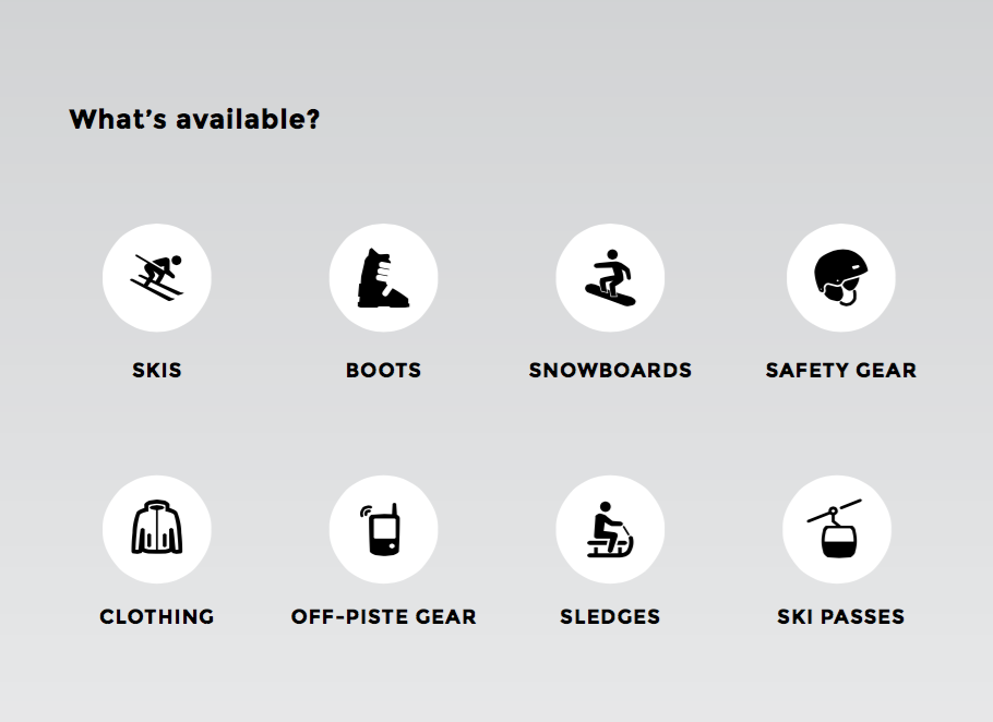 Verbier ski rental extra options