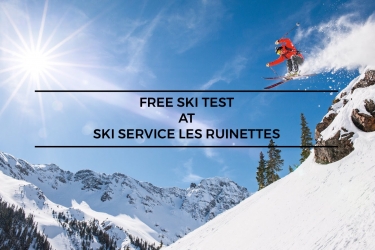 Free ski tests at Ski Service Les Ruinettes Free ski tests at Ski Service Les Ruinettes