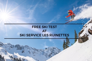 Free ski tests at Ski Service Les Ruinettes