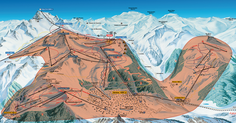 Verbier lift pass area