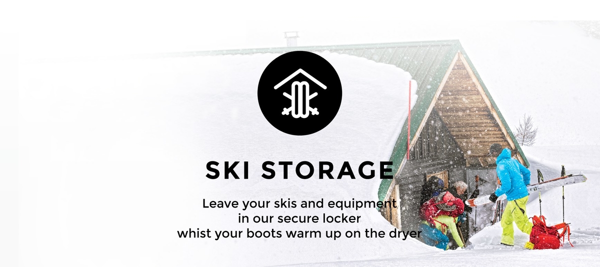 Verbier ski storage at Ski Service