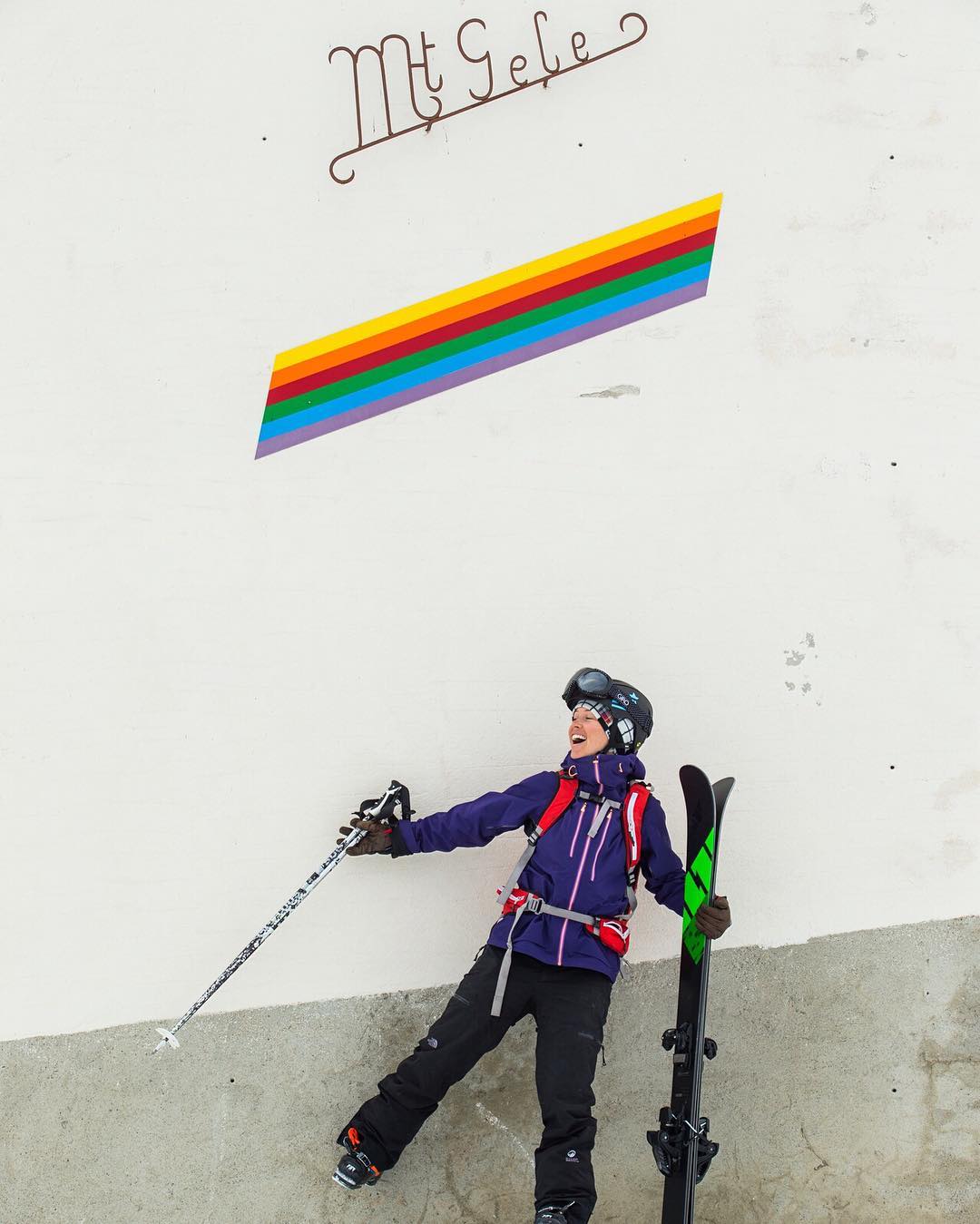 Verbier ski old Mont Gele